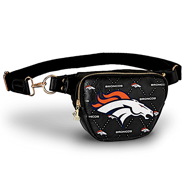 Broncos Belt Bag With #1 Fan Charm & Adjustable Strap