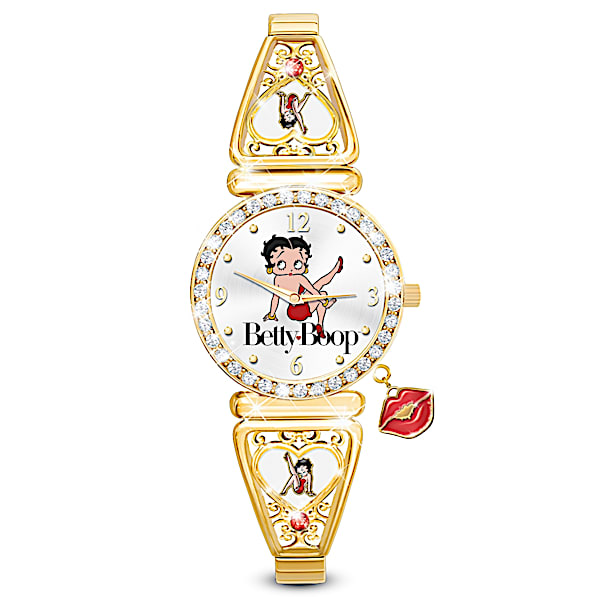 Betty Boop Kick Up Your Heels Watch With Over 40 Crystals