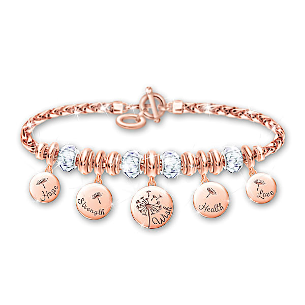 Nature's Healing Wishes Copper Charm Bracelet