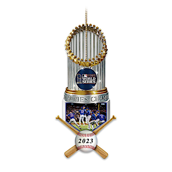 2023 MLB World Series Champions Texas Rangers Trophy Ornament