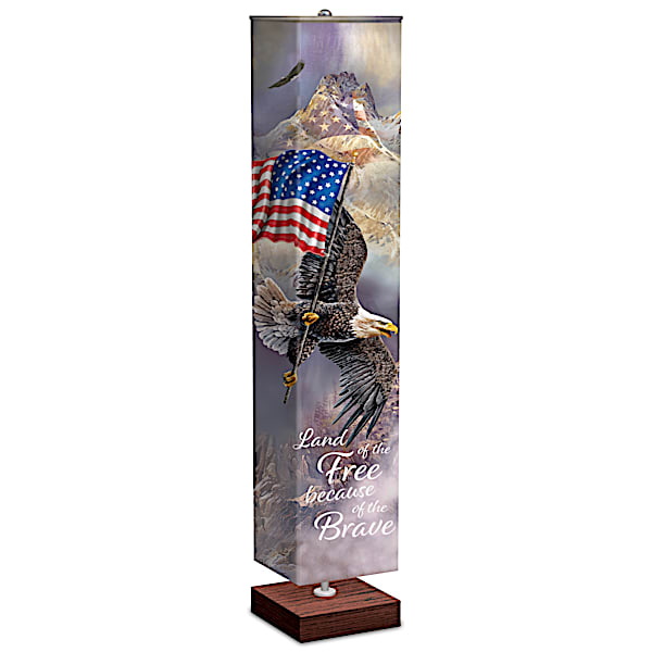 Ted Blaylock 4-Sided Patriotic-Themed 5-Foot Floor Lamp