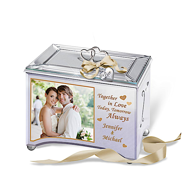Personalized Romantic Music Box With Your Photo And 2 Names