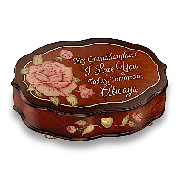 Love You Always Swiss-Inspired Music Box For Granddaughter