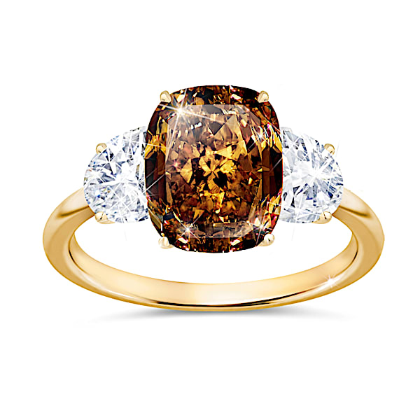 Golden Glamour Diamonesk Ring