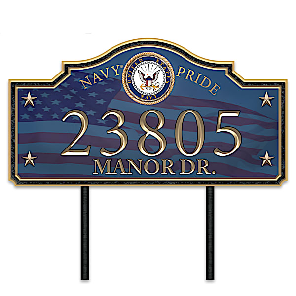 Military Personalized Address Sign: Choose Your Branch