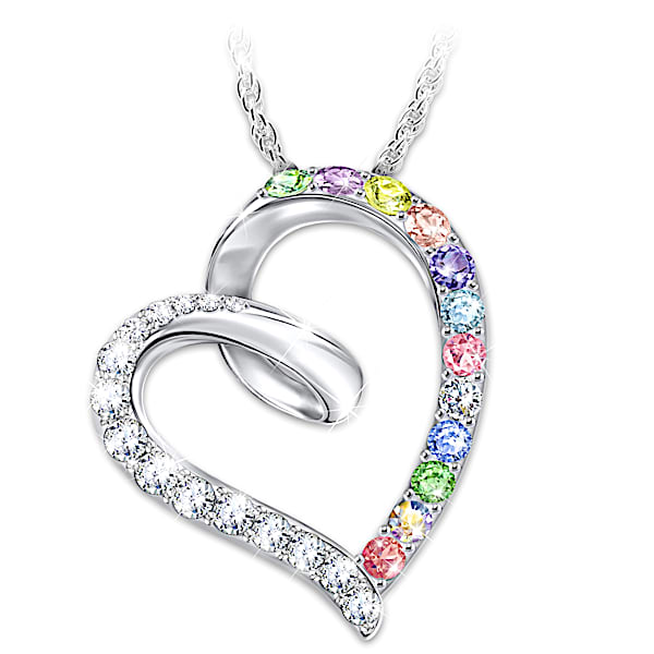 Daughter, Wishes From My Heart Crystal Necklace