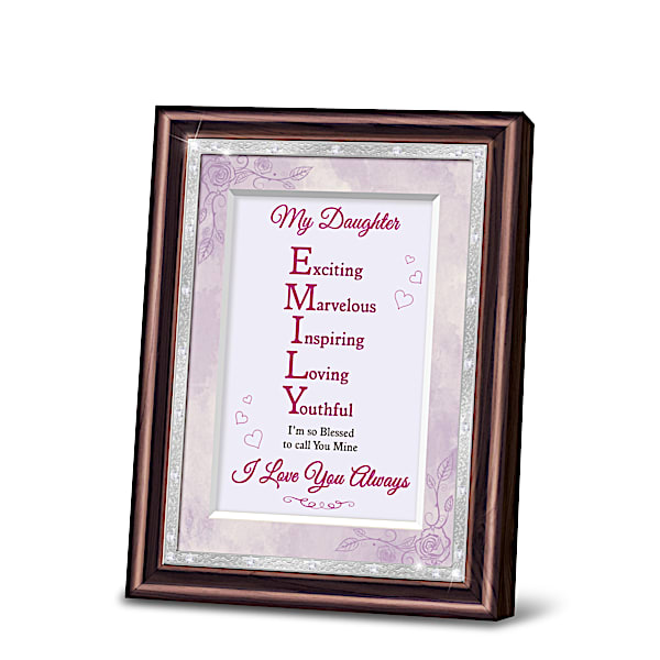 Daughter Framed Poem With Name And Personality Traits