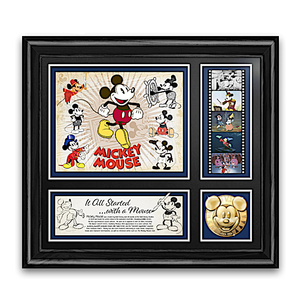 Mickey Mouse Wall Decor With 22K Gold-Plated Medallion