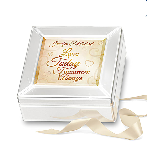 Romantic Couple's Music Box Personalized With Your 2 Names