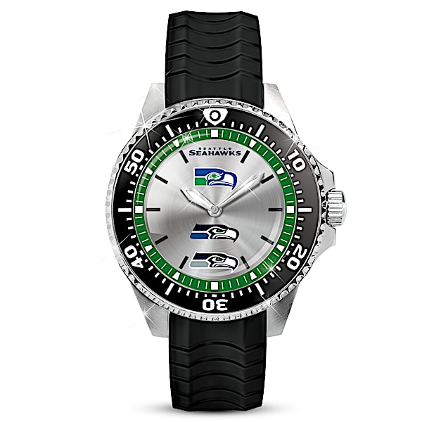 Throwback Seattle Seahawks Men's Logo Watch