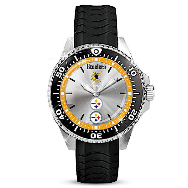 Throwback Pittsburgh Steelers Men's Logo Watch