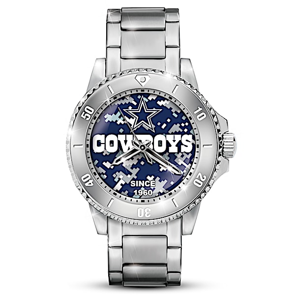 Dallas Cowboys Digital Camo Print Men's Watch