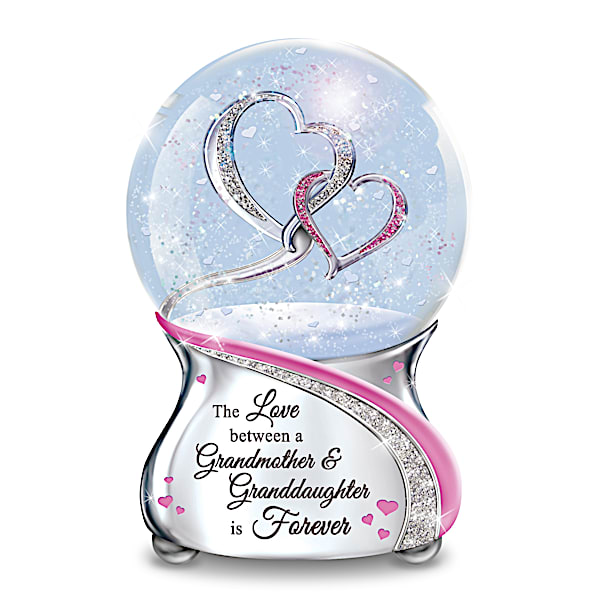 Grandmother And Granddaughter Musical Glitter Globe