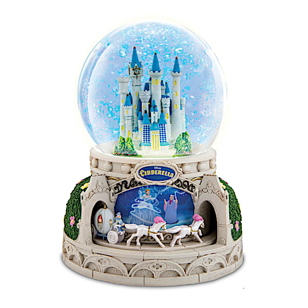 Disney Cinderella Glitter Globe With Lights, Motion & Music