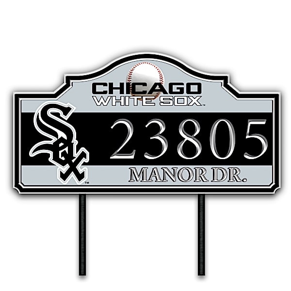 Chicago White Sox Personalized Outdoor Address Sign