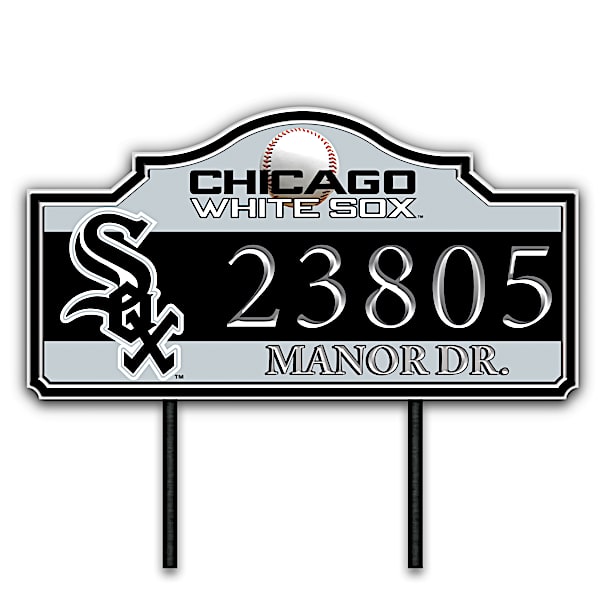 Chicago White Sox Personalized Outdoor Address Sign