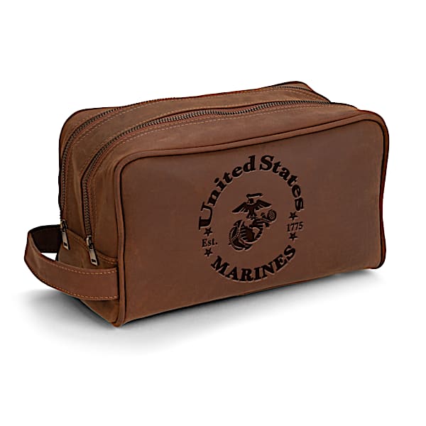 U.S. Marines Traveling Toiletry Bag With Embossed Emblem