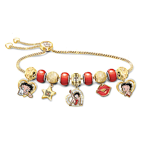Betty Boop Sweet And Bold Charm Bracelet