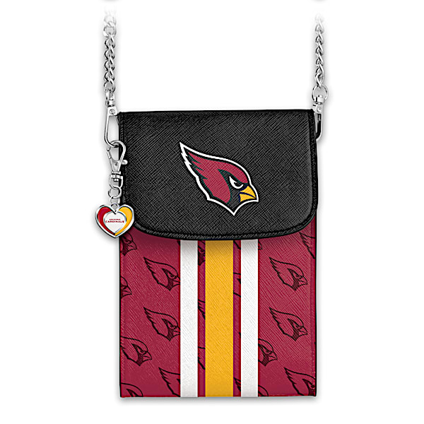 Cardinals Crossbody Cell Phone Bag With Logo Charm