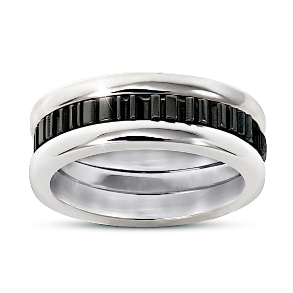 Romantic Between Us Men's Hidden Message Ring
