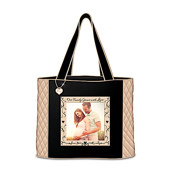Our Family Grows With Love Tote Personalized With Your Photo