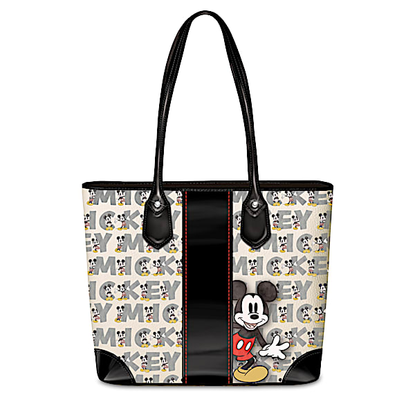 Disney Mickey Mouse Iconic Faux Leather Tote Bag