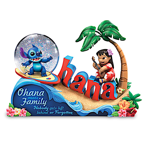 Disney Lilo & Stitch Musical Glitter Globe