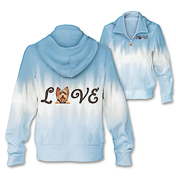 Pup Love Tie-Dye Full-Zip Hoodie: Choose Your Breed