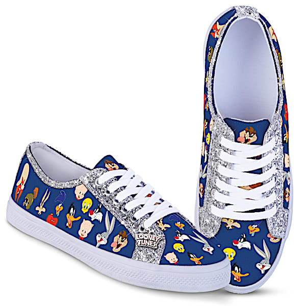 LOONEY TUNES Character Art Ever-Sparkle Canvas Sneakers