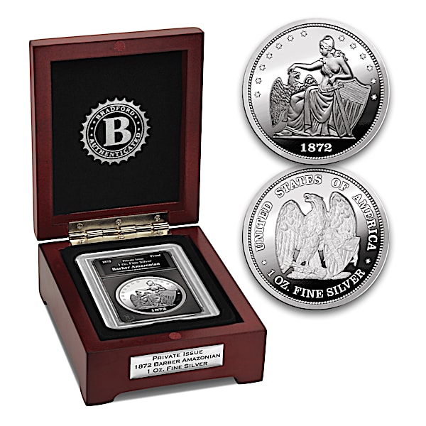 150th Anniversary 1872 Barber Amazonian Silver Pattern Proof