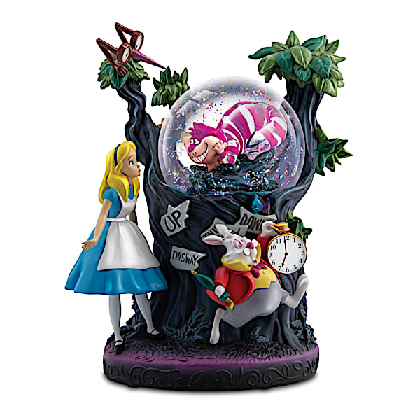 Disney Alice In Wonderland Illuminated Musical Glitter Globe