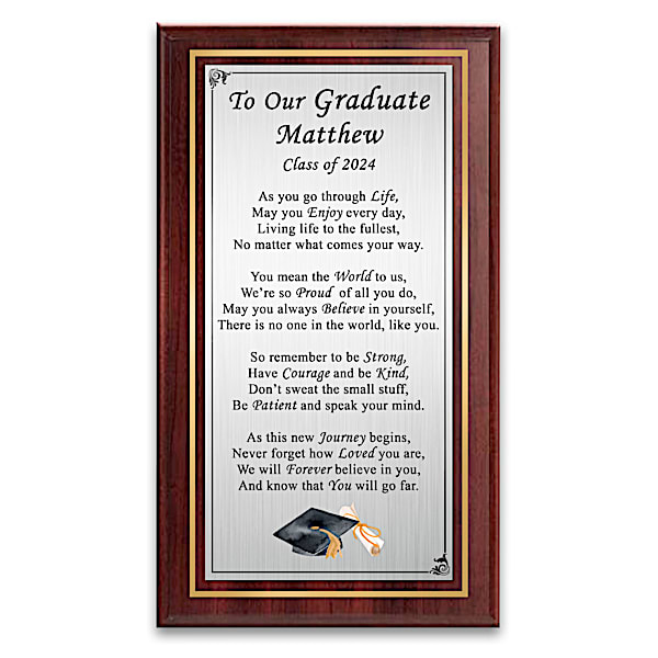 Words Of Wisdom Personalized Wall Decor For Graduates