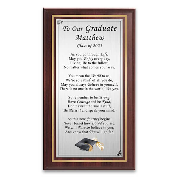 Words Of Wisdom Personalized Wall Decor For Graduates