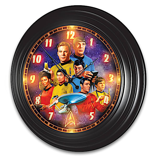 STAR TREK Indoor/Outdoor Illuminated Atomic Wall Clock