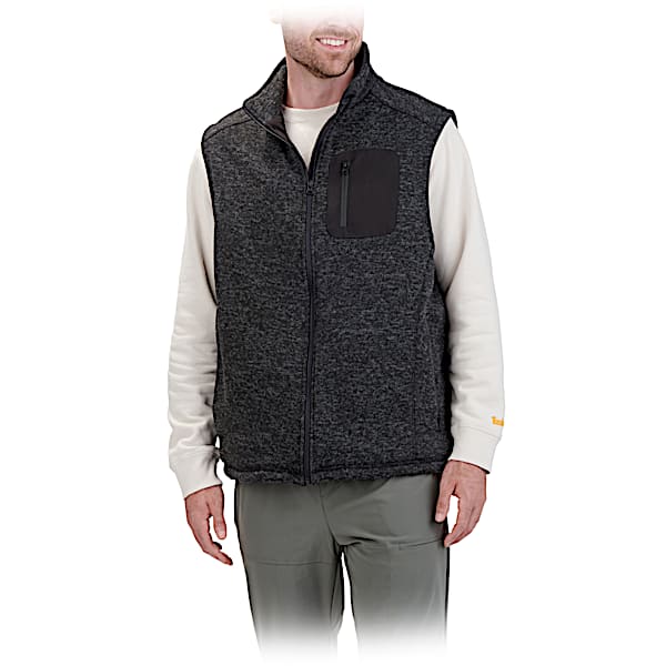 Men's Fleece-Lined Sweater Vest With 4 Heat Settings
