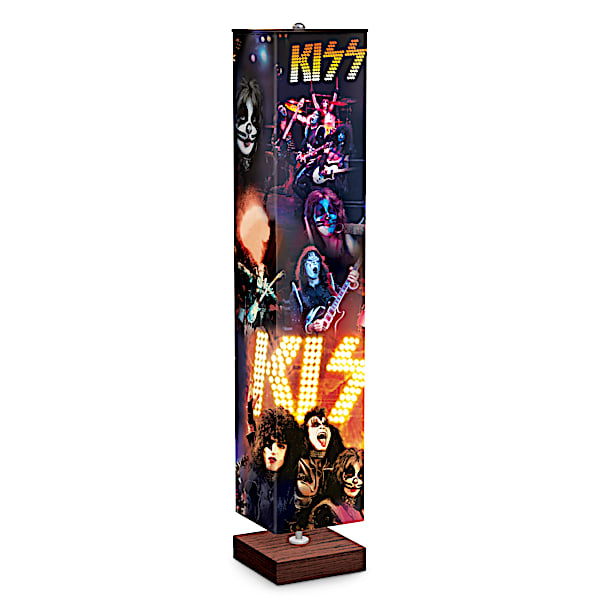 KISS Color-Changing 5-Foot Floor Lamp With Concert Imagery