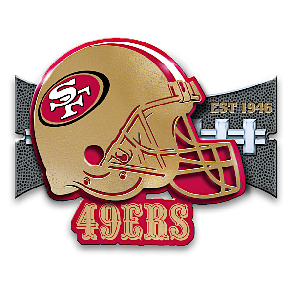 NFL San Francisco 49ers 3D Metal Sign With LED Backlights