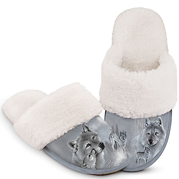 Eddie LePage Guardians Of The Wild Wolf-Themed Slippers