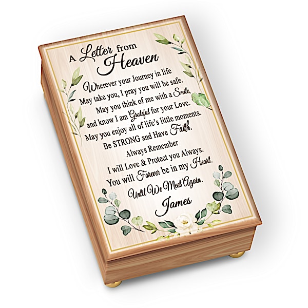 Remembrance Music Box Personalized With Loved One's Name