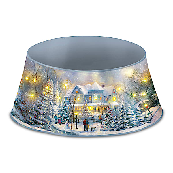 Thomas Kinkade Surrounded By Joy Illuminated Tree Collar