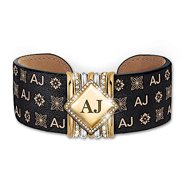 Alfred Durante Monogrammed Designer Cuff Bracelet