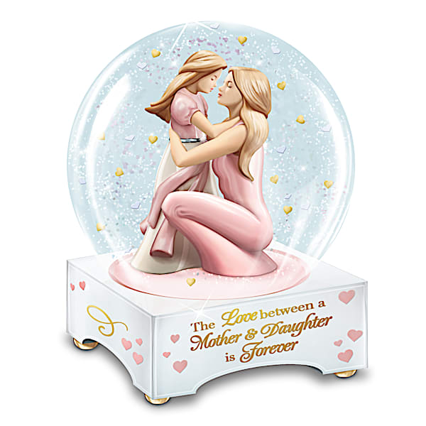 A Mother And Daughter's Love Musical Glitter Globe