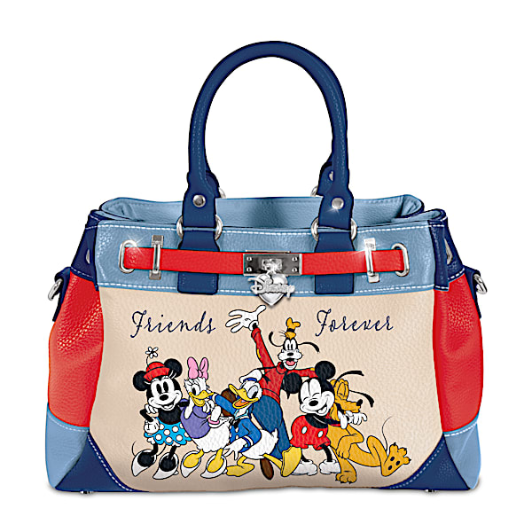 Disney Mickey And Friends Fashion Handbag With Heart Charm