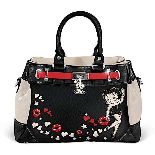 Betty Boop Handbag With Shoulder Strap And Pudgy Charm
