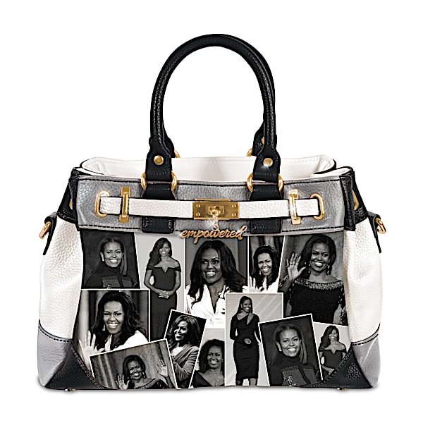 Michelle Obama Handbag With Shoulder Strap And Charm