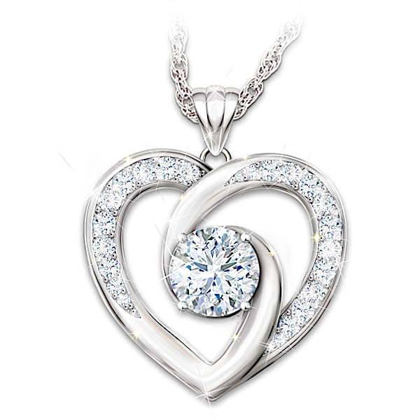 A Mother's Love 1-Carat Moissanite Pendant Necklace