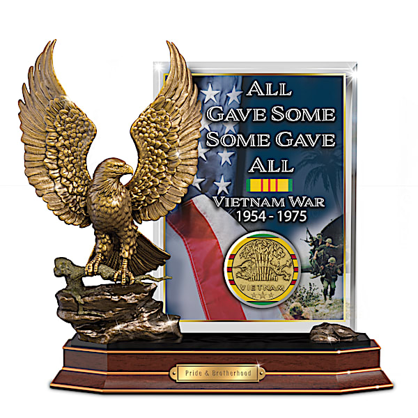 Vietnam Veterans Tribute Sculpture With Sculpted Eagle