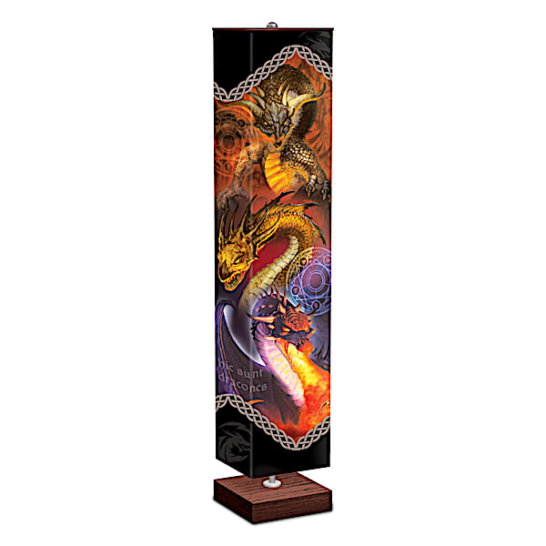 Matt Stawicki Four-Sided Dragon Art Floor Lamp