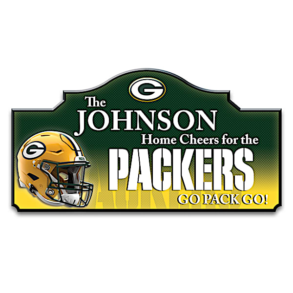 Green Bay Packers Personalized Outdoor Welcome Sign