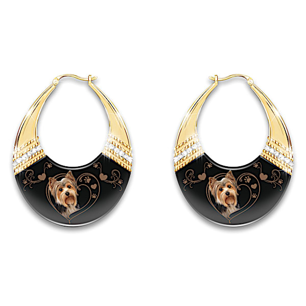 Passion For Pups Earrings With Crystals: Choose Your Breed